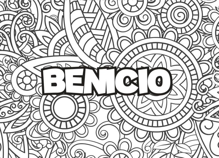 Prenom Benicio Coloriage mandala - dessin gratuit &agrave; imprimer