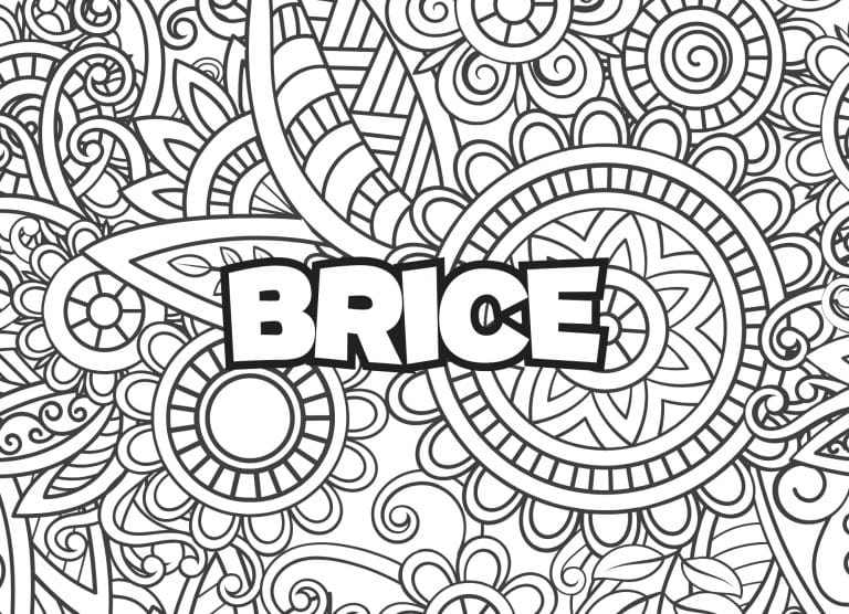 Prenom Brice Coloriage mandala - dessin gratuit &agrave; imprimer