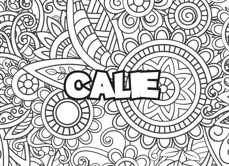 Prenom Calie Coloriage mandala - dessin gratuit &agrave; imprimer