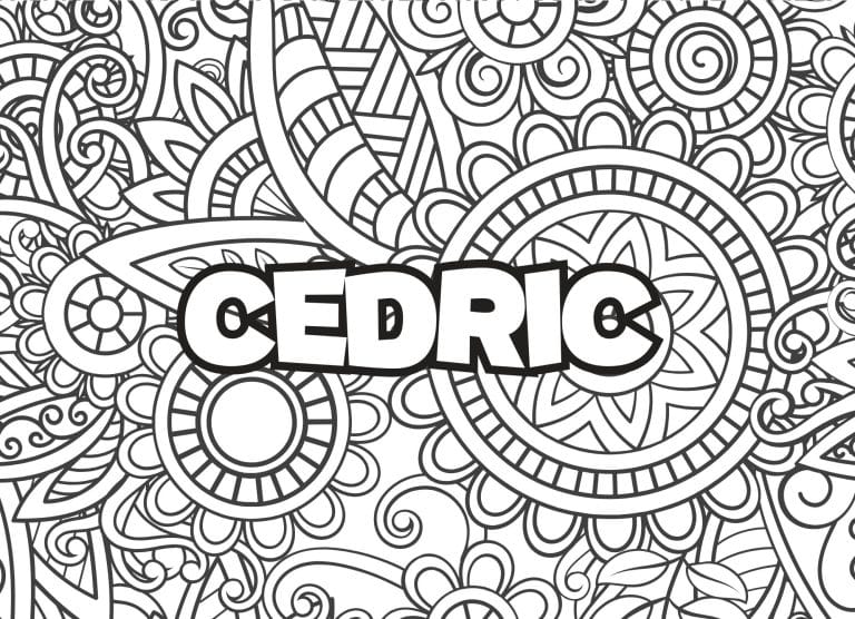 Prenom Cedric Coloriage mandala - dessin gratuit &agrave; imprimer