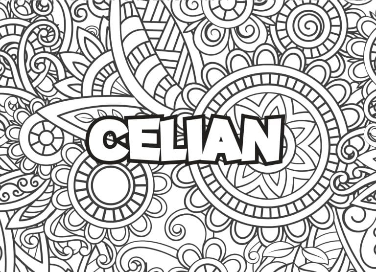 Prenom Celian Coloriage mandala - dessin gratuit &agrave; imprimer