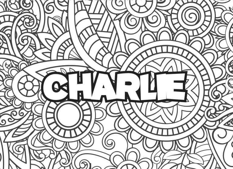 Prenom Charlie Coloriage mandala - dessin gratuit &agrave; imprimer