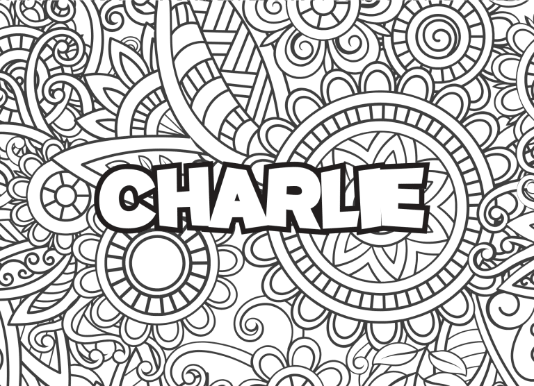 Prenom Charlie Coloriage mandala - dessin gratuit &agrave; imprimer