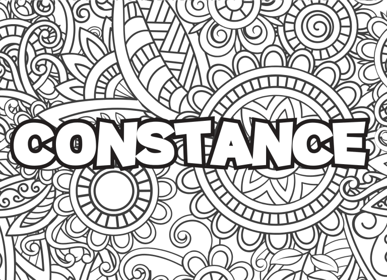 Prenom Constance Coloriage mandala - dessin gratuit &agrave; imprimer
