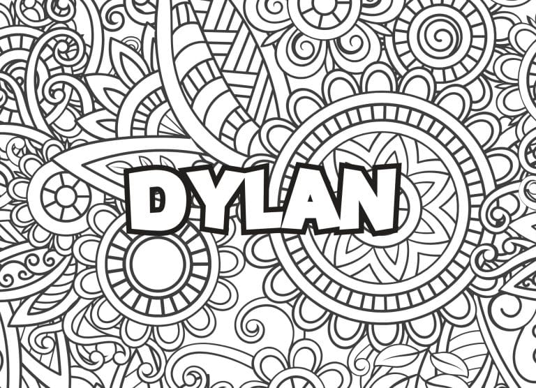 Prenom Dylan Coloriage mandala - dessin gratuit &agrave; imprimer