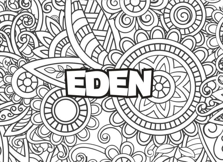 Prenom Eden Coloriage mandala - dessin gratuit &agrave; imprimer