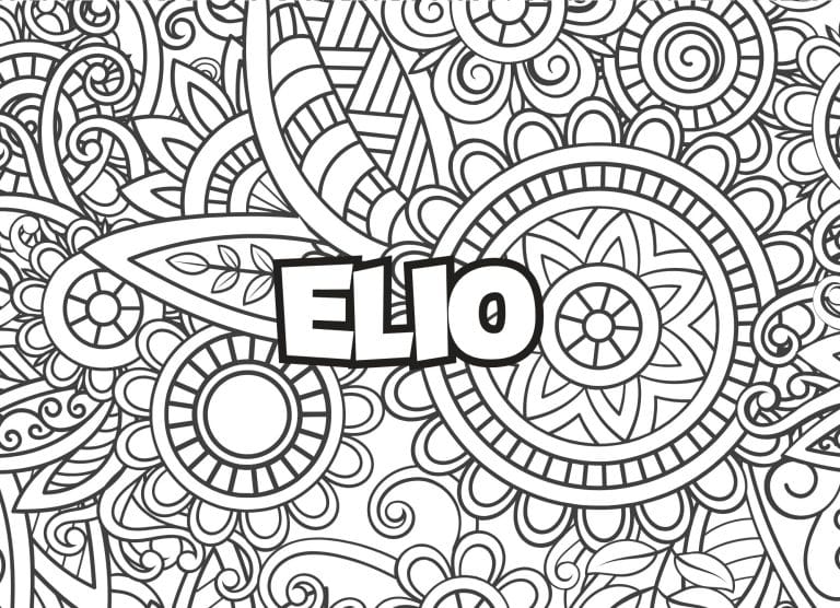 Prenom Elio Coloriage mandala - dessin gratuit &agrave; imprimer