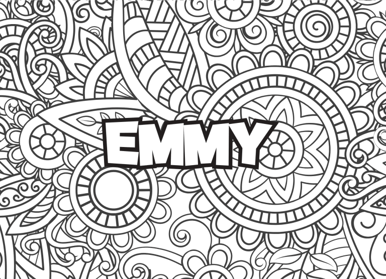 Prenom Emmy Coloriage mandala - dessin gratuit &agrave; imprimer