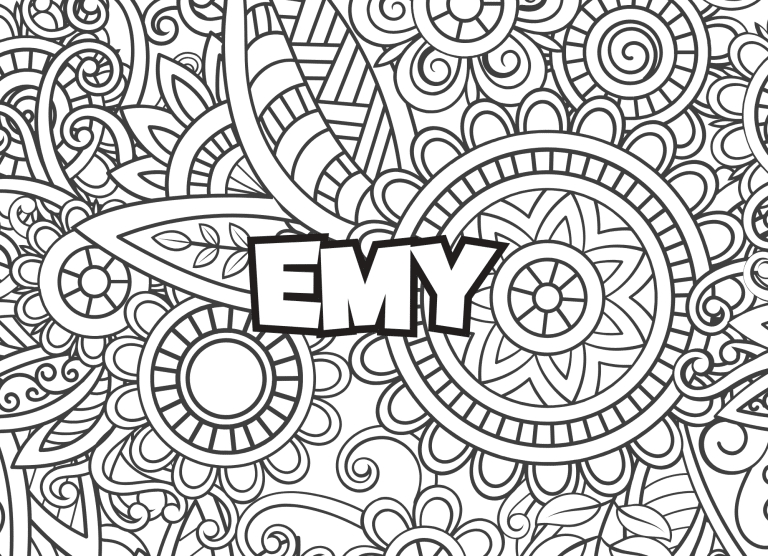 Prenom Emy Coloriage mandala - dessin gratuit &agrave; imprimer