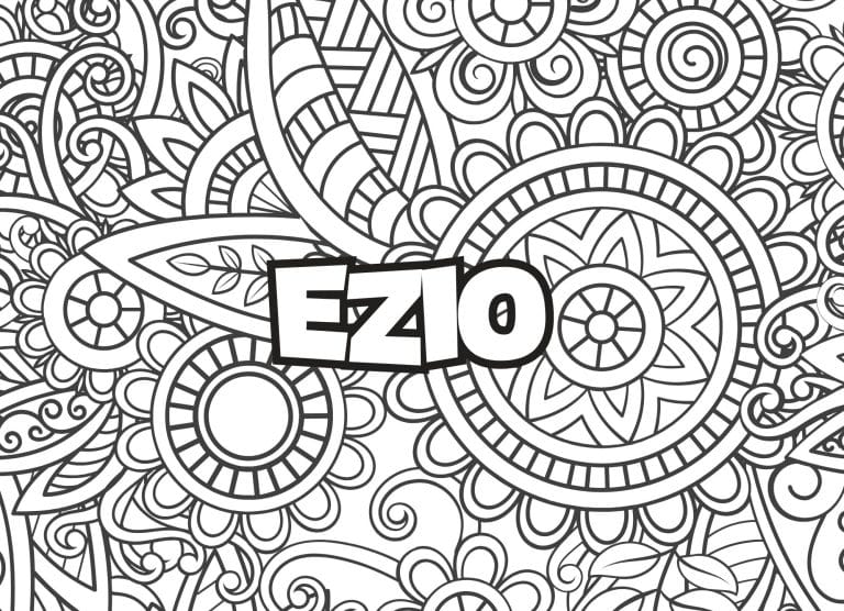 Prenom Ezio Coloriage mandala - dessin gratuit &agrave; imprimer