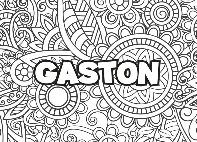 Prenom Gaston Coloriage mandala - dessin gratuit &agrave; imprimer