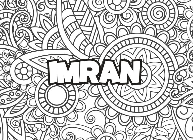Prenom Imran Coloriage mandala - dessin gratuit &agrave; imprimer