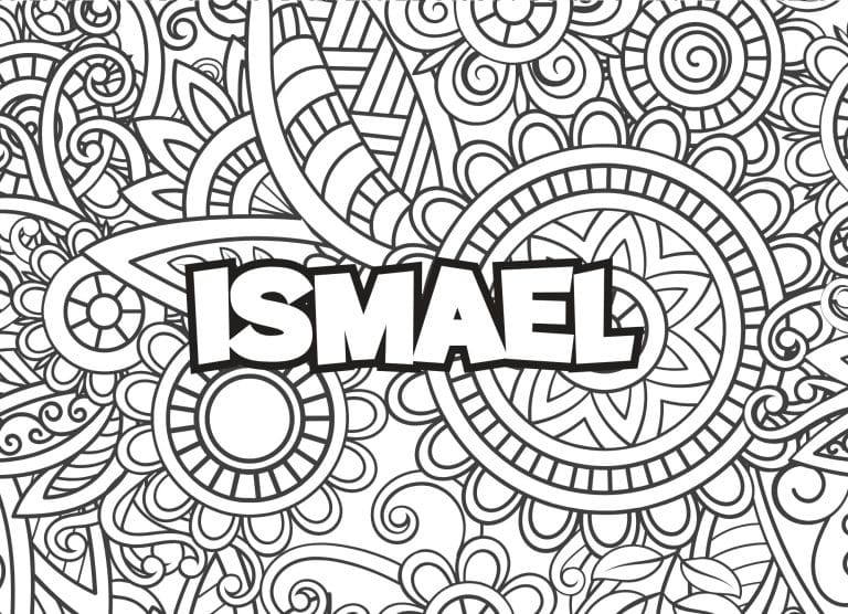 Prenom Ismael Coloriage mandala - dessin gratuit &agrave; imprimer