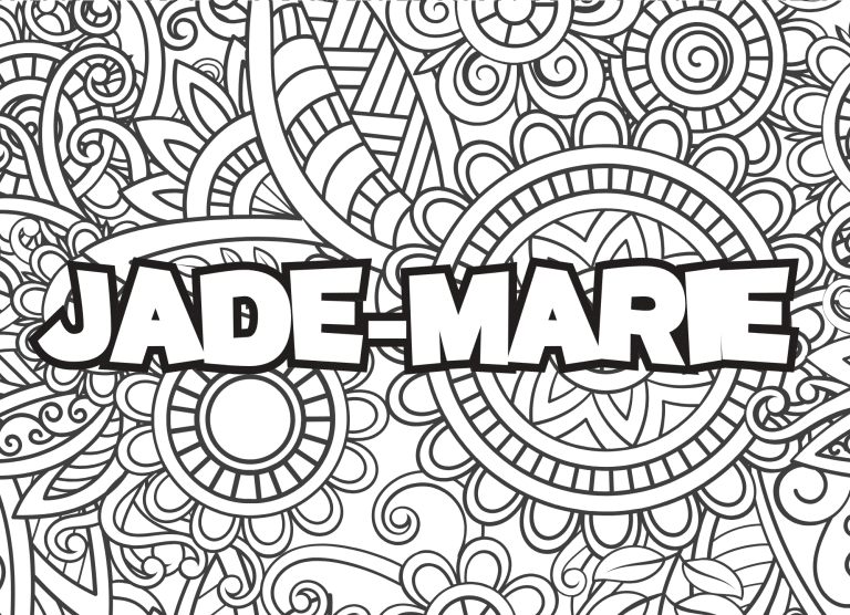 Prenom Jade Marie Coloriage mandala - dessin gratuit &agrave; imprimer