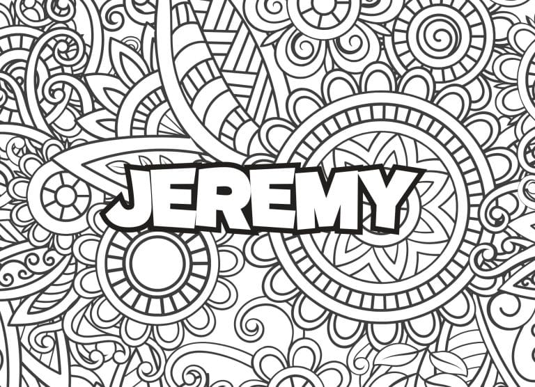 Prenom Jeremy Coloriage mandala - dessin gratuit &agrave; imprimer
