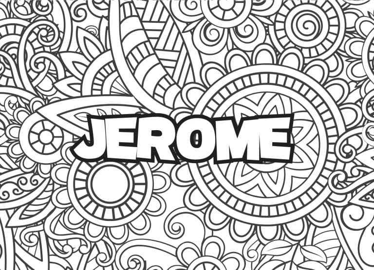 Prenom Jerome Coloriage mandala - dessin gratuit &agrave; imprimer