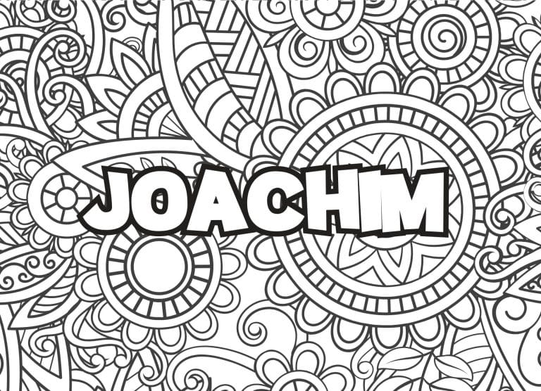 Prenom Joachim Coloriage mandala - dessin gratuit &agrave; imprimer