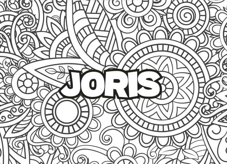 Prenom Joris Coloriage mandala - dessin gratuit &agrave; imprimer