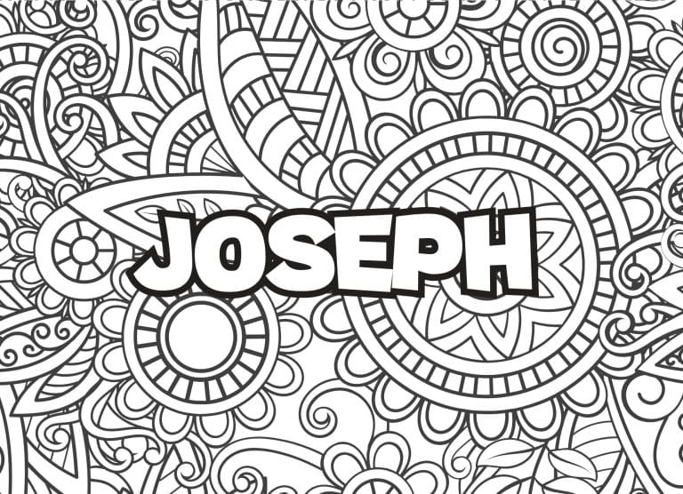 Prenom Joseph Coloriage mandala - dessin gratuit &agrave; imprimer