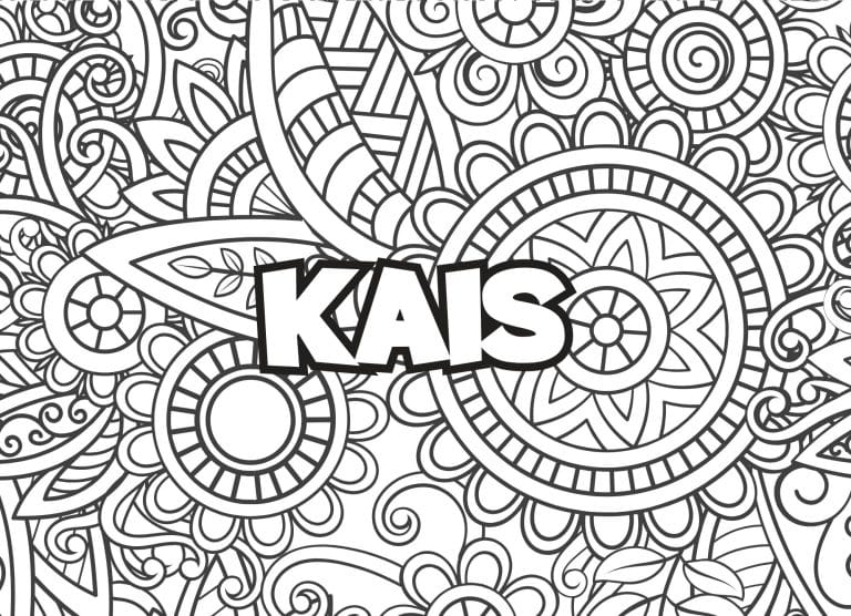 Prenom Kais Coloriage mandala - dessin gratuit &agrave; imprimer