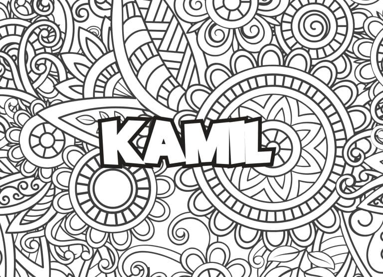 Prenom Kamil Coloriage mandala - dessin gratuit &agrave; imprimer