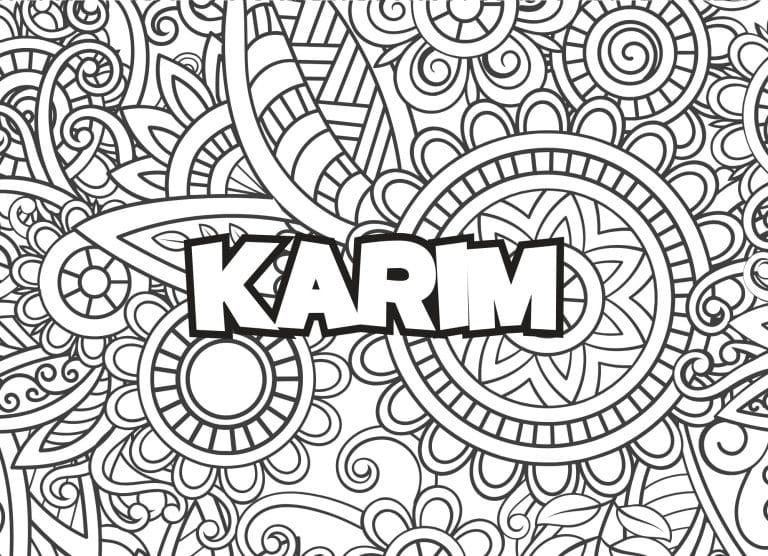 Prenom Karim Coloriage mandala - dessin gratuit &agrave; imprimer