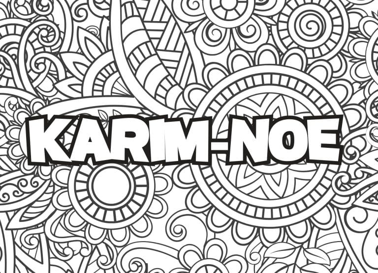 Prenom Karim noe Coloriage mandala - dessin gratuit &agrave; imprimer