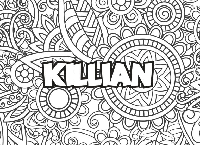 Prenom Killian Coloriage mandala - dessin gratuit &agrave; imprimer