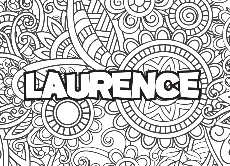 Prenom Laurence Coloriage mandala - dessin gratuit &agrave; imprimer