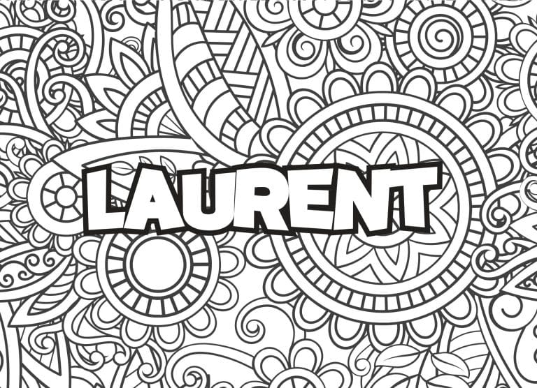 Prenom Laurent Coloriage mandala - dessin gratuit &agrave; imprimer