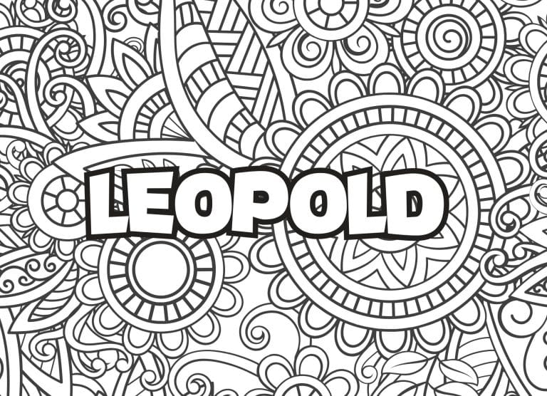 Prenom Leopold Coloriage mandala - dessin gratuit &agrave; imprimer