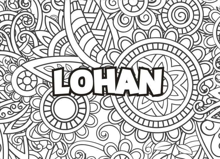 Prenom Lohan Coloriage mandala - dessin gratuit &agrave; imprimer
