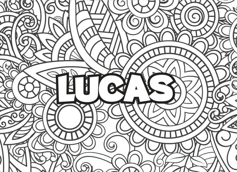 Prenom Lucas Coloriage mandala - dessin gratuit &agrave; imprimer