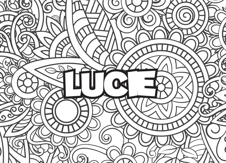 Prenom Lucie Coloriage mandala - dessin gratuit &agrave; imprimer