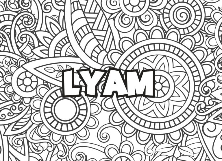 Prenom Lyam Coloriage mandala - dessin gratuit &agrave; imprimer