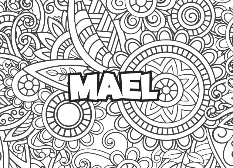 Prenom Mael Coloriage mandala - dessin gratuit &agrave; imprimer