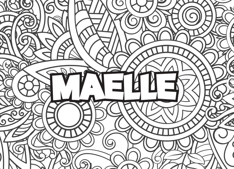 Prenom Ma&euml;lle Coloriage mandala - dessin gratuit &agrave; imprimer