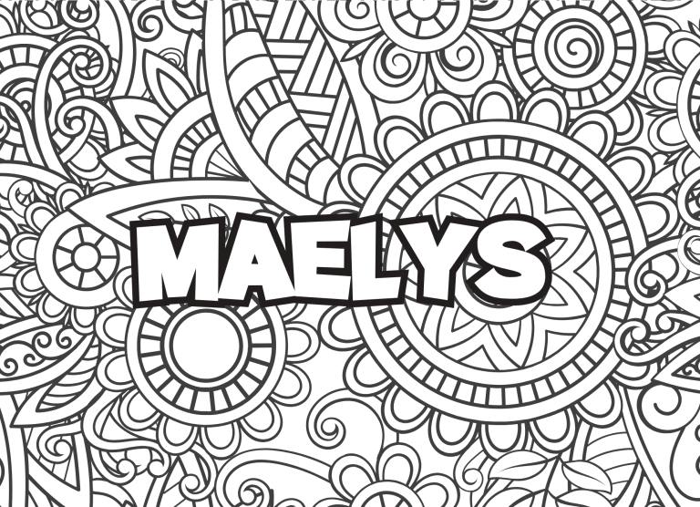 Prenom Ma&euml;lys Coloriage mandala - dessin gratuit &agrave; imprimer