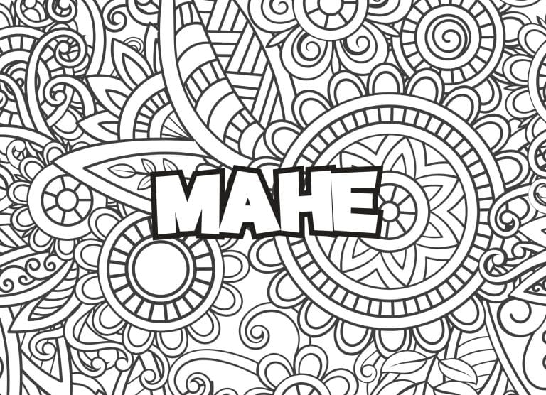 Prenom Mahe Coloriage mandala - dessin gratuit &agrave; imprimer