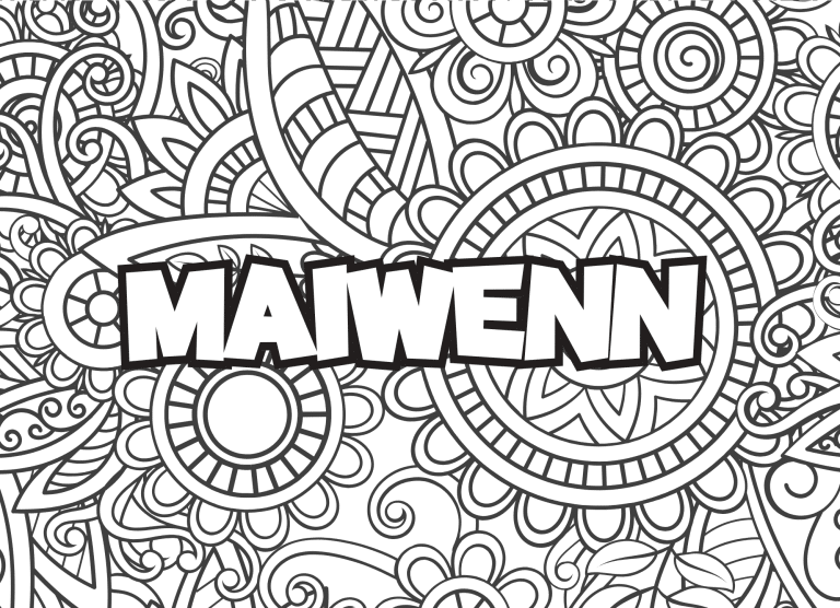 Prenom Ma&iuml;wenn Coloriage mandala - dessin gratuit &agrave; imprimer