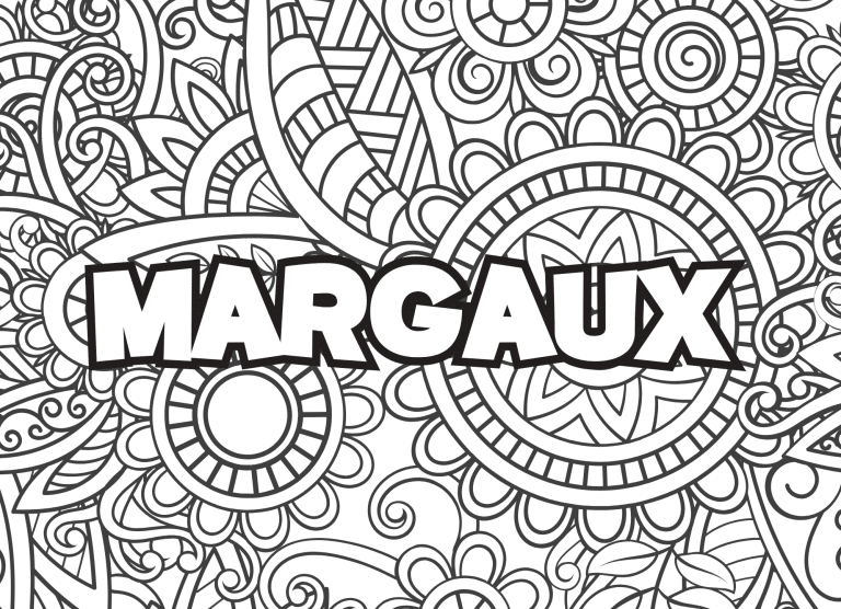Prenom Margaux Coloriage mandala - dessin gratuit &agrave; imprimer