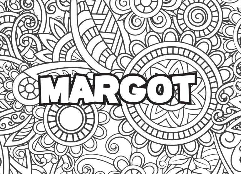 Prenom Margot Coloriage mandala - dessin gratuit &agrave; imprimer
