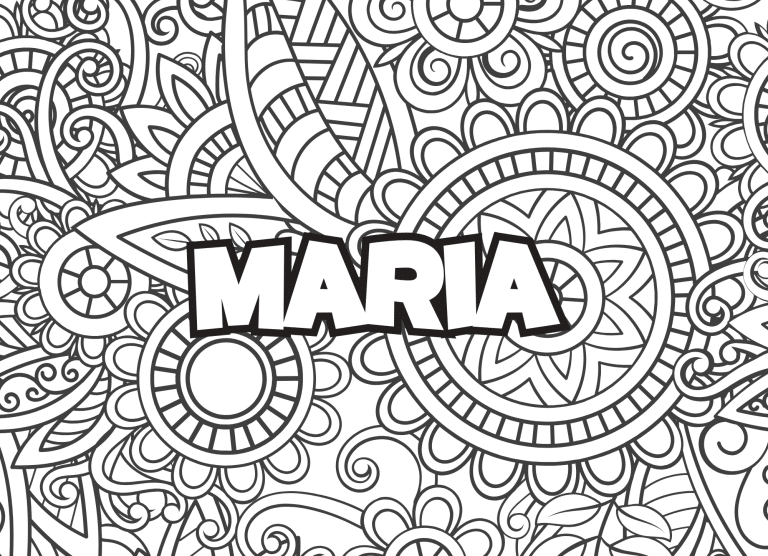 Prenom Maria Coloriage mandala - dessin gratuit &agrave; imprimer