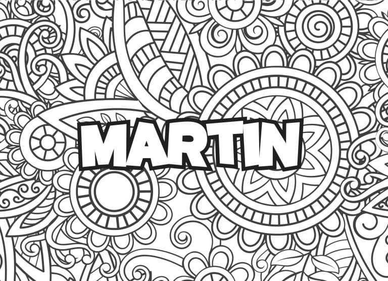 Prenom Martin Coloriage mandala - dessin gratuit &agrave; imprimer