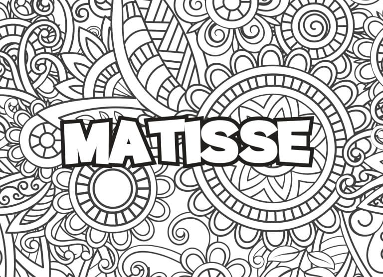 Prenom Matisse Coloriage mandala - dessin gratuit &agrave; imprimer