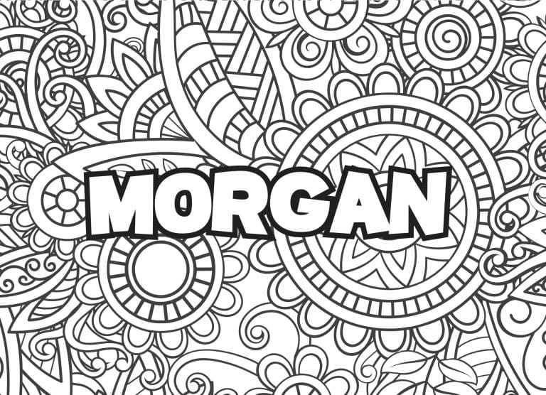 Prenom Morgan Coloriage mandala - dessin gratuit &agrave; imprimer