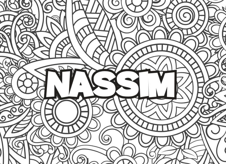 Prenom Nassim Coloriage mandala - dessin gratuit &agrave; imprimer