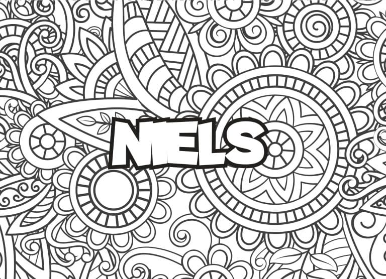 Prenom Niels Coloriage mandala - dessin gratuit &agrave; imprimer