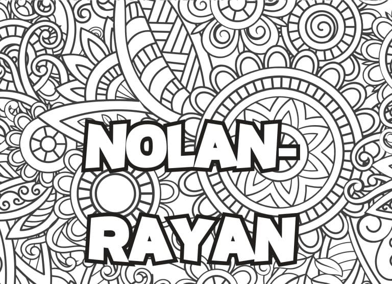Prenom Nolan rayan Coloriage mandala - dessin gratuit &agrave; imprimer