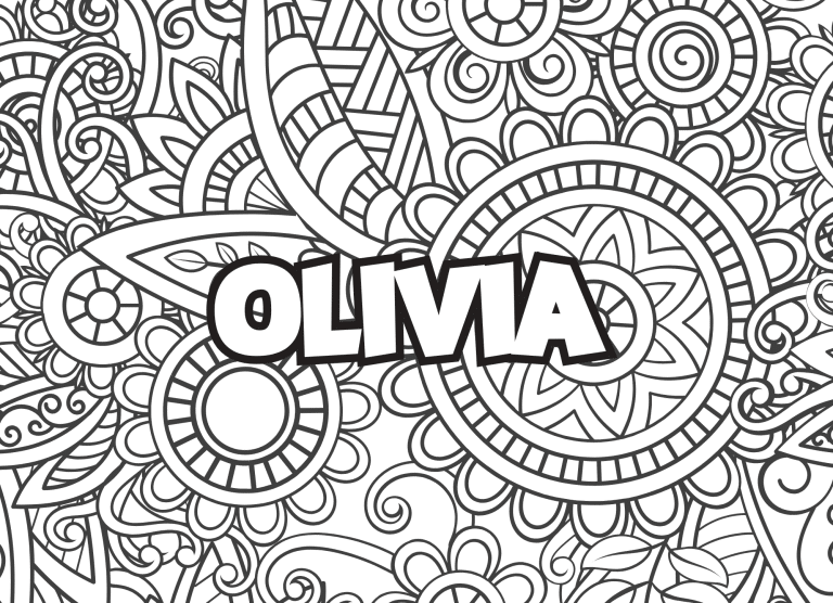 Prenom Olivia Coloriage mandala - dessin gratuit &agrave; imprimer